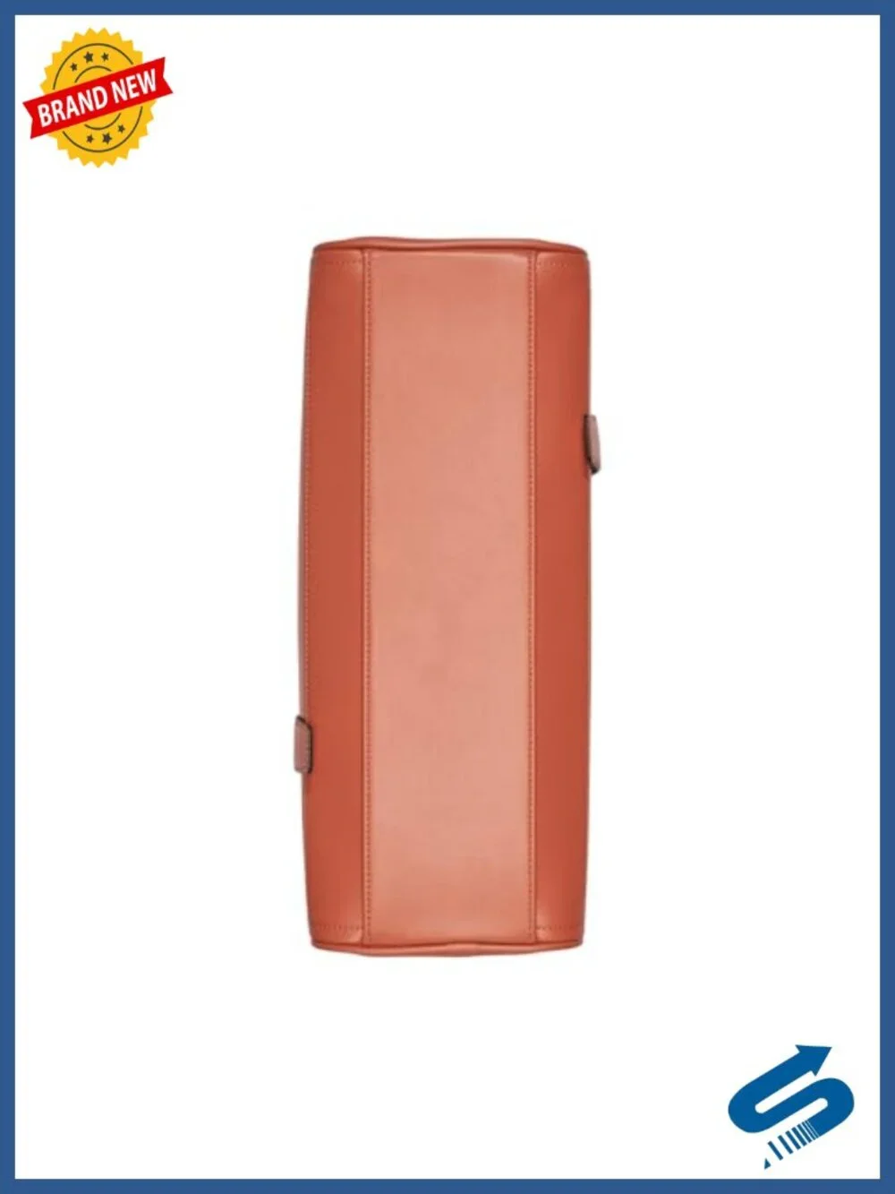 Vegan Leather Satchel with Interior Slip and Zip Pockets